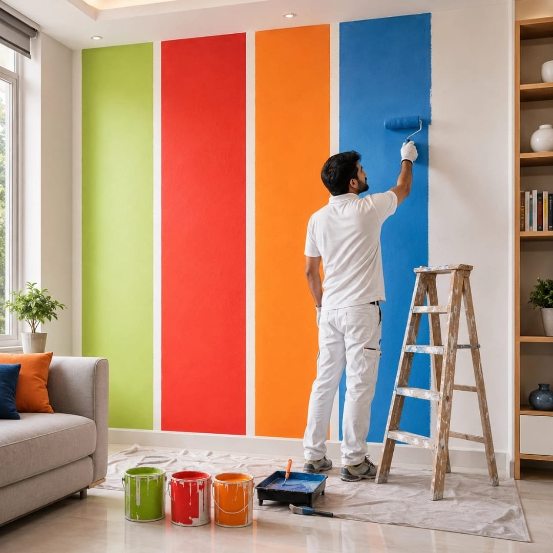 Interior wall painting