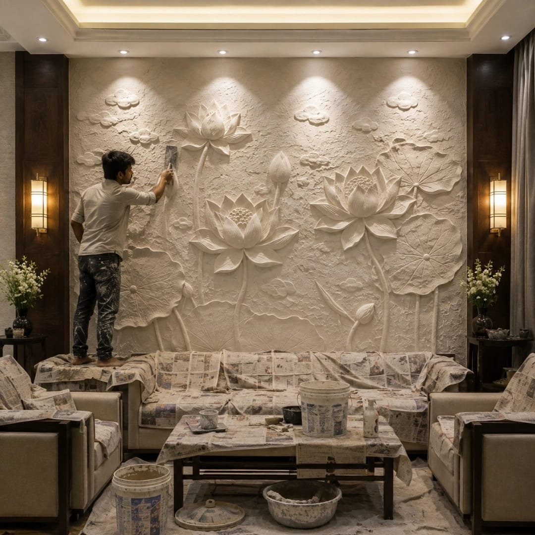 Decorative wall panel installation