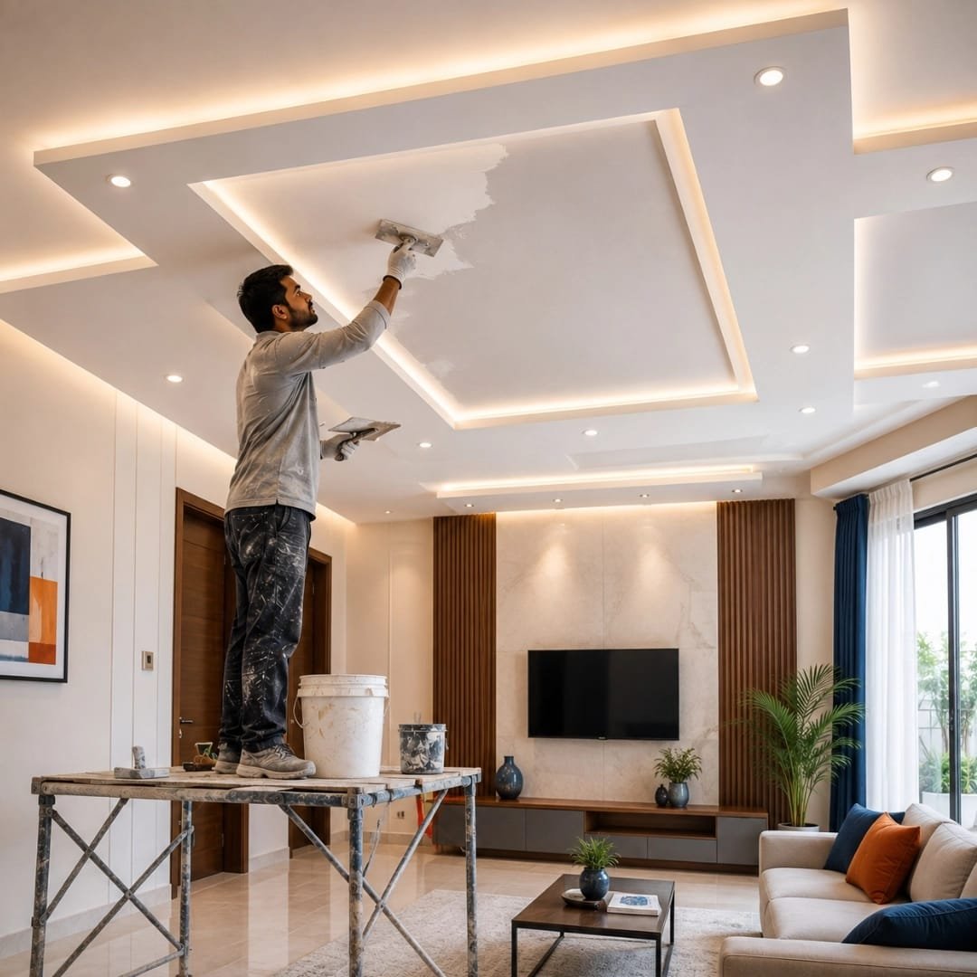 False ceiling installation
