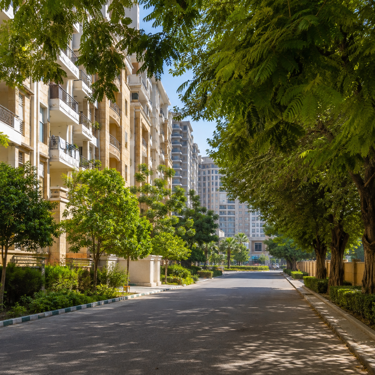 Indirapuram residential neighbourhood