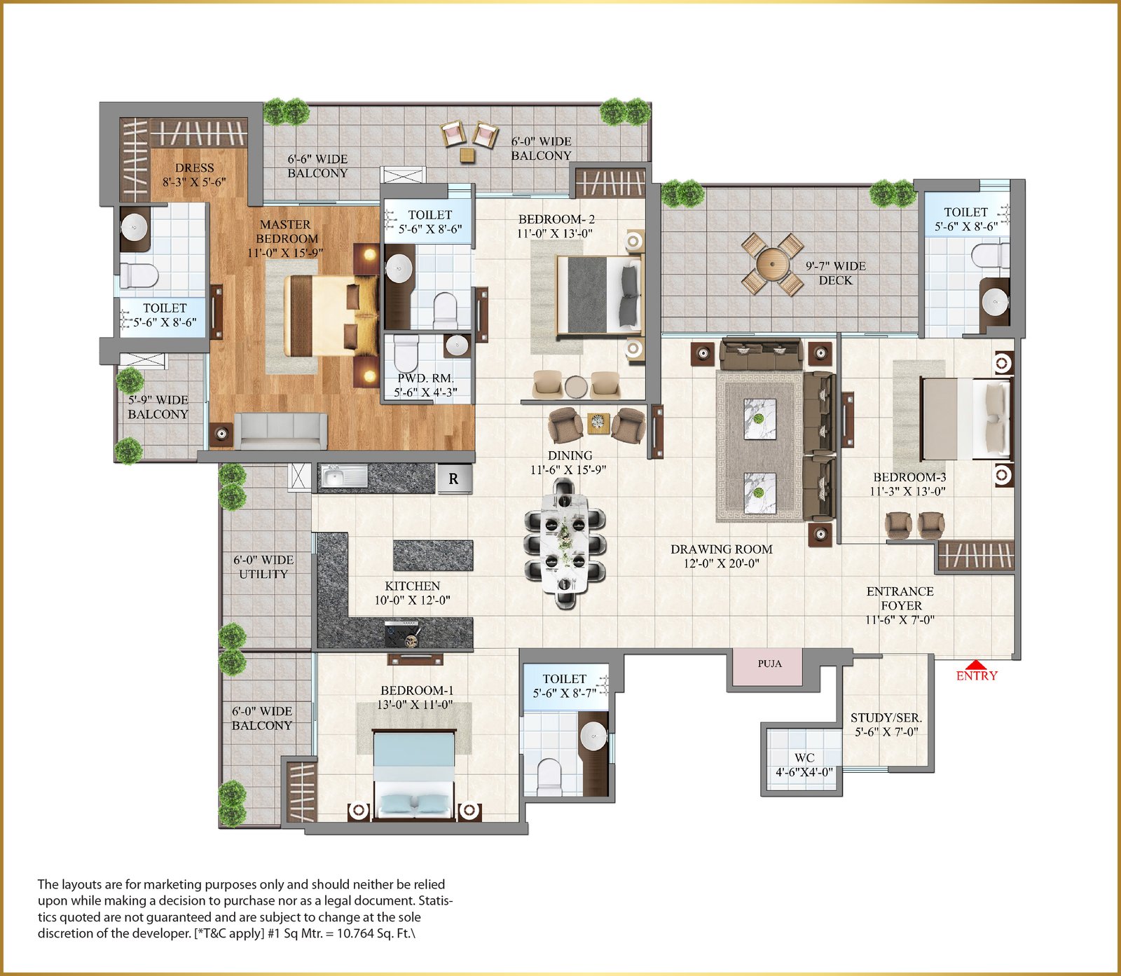 Type 2A floor plan