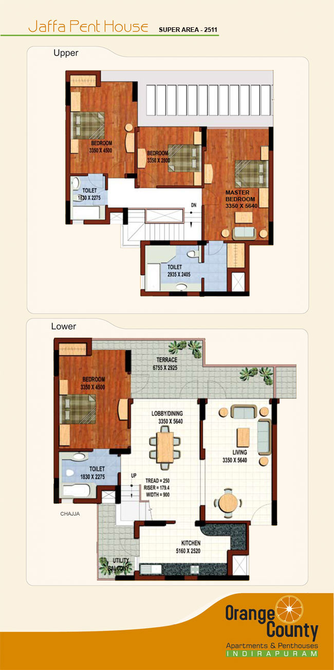Jaffa Penthouse - 2511 sq.ft floor plan