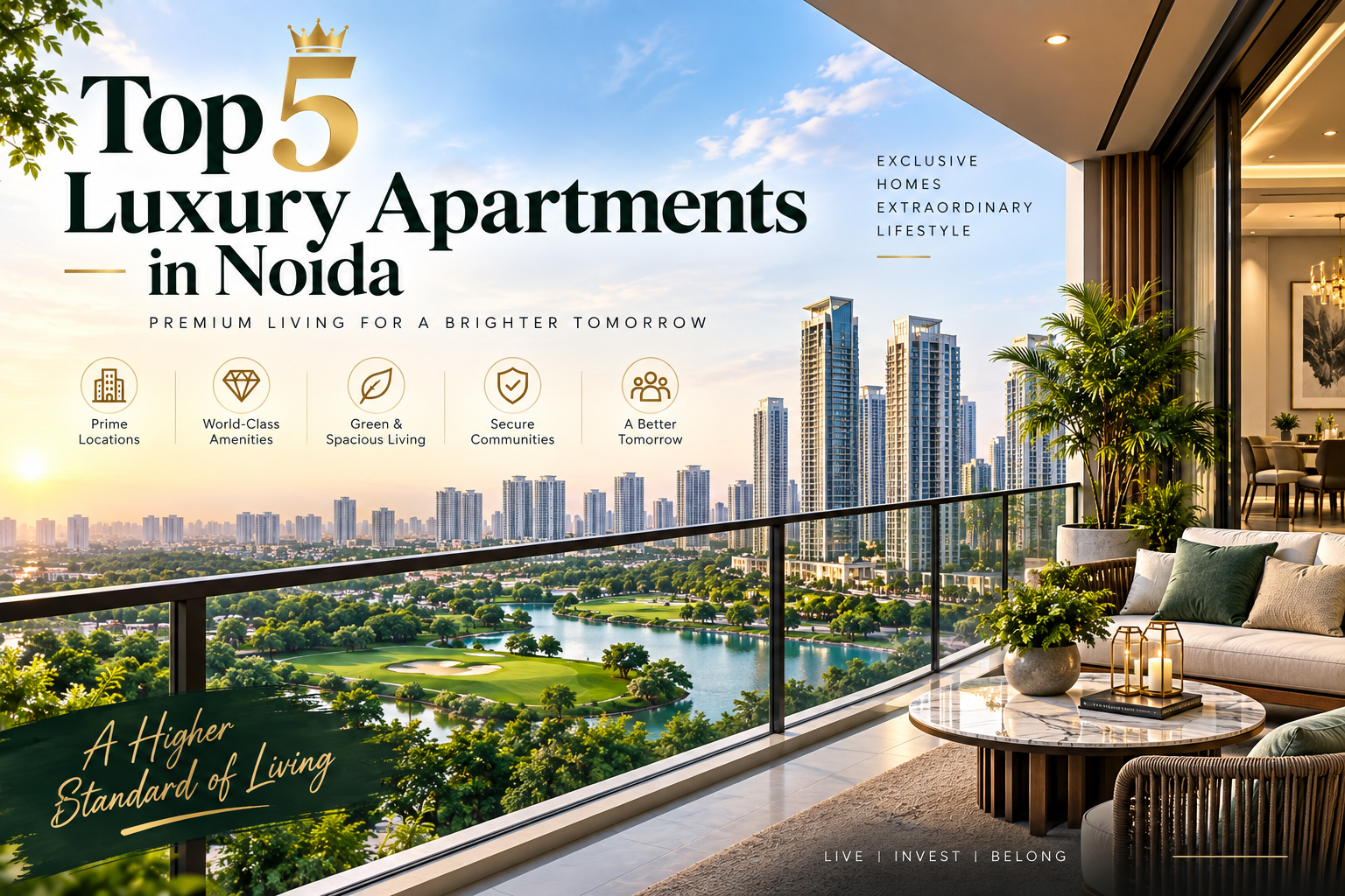 Top 5 luxury apartments in Noida in 2026