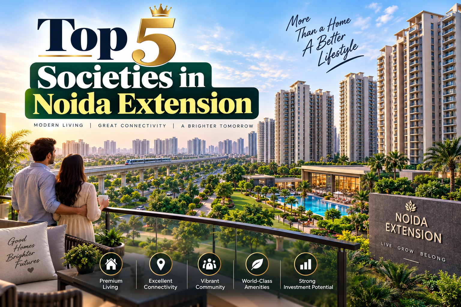 Top 5 societies in Noida Extension Greater Noida West